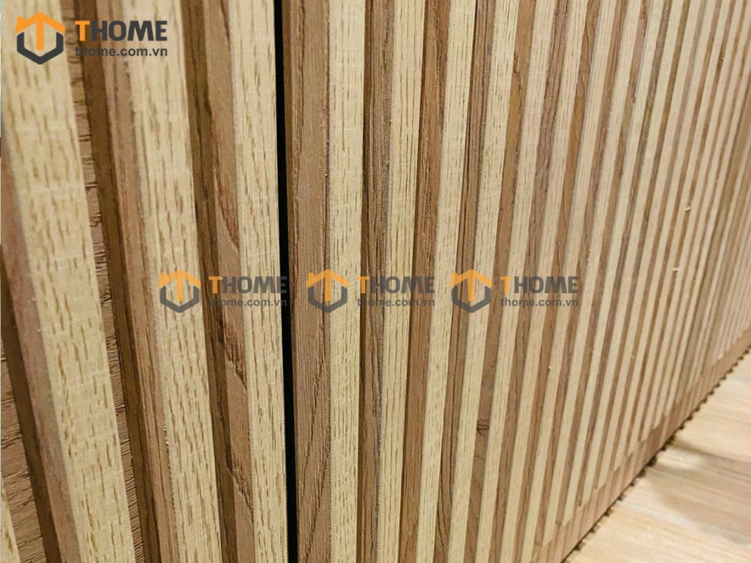 Hình ảnh thi công gỗ sồi tự nhiên quán cafe THE TIDY Nguyễn Văn Thoại TTTC-03CF