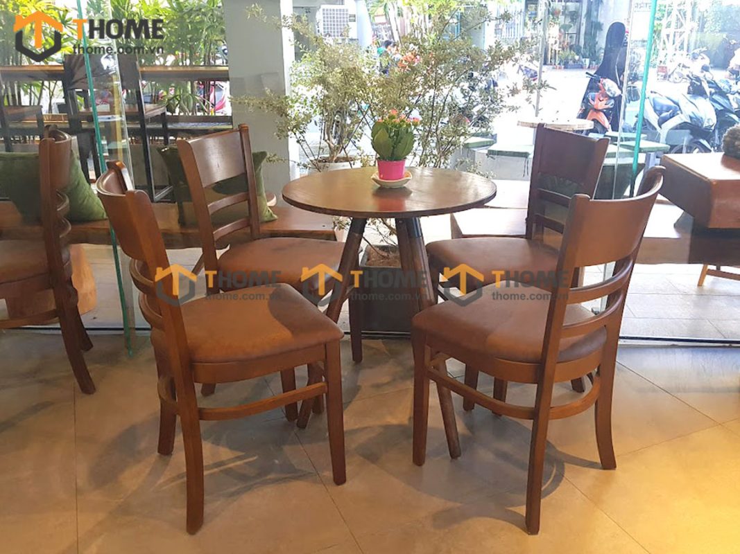 Hình ảnh thi công gỗ sồi tự nhiên quán cafe YUSU Nguyễn Tri Phương TTTC-01CF