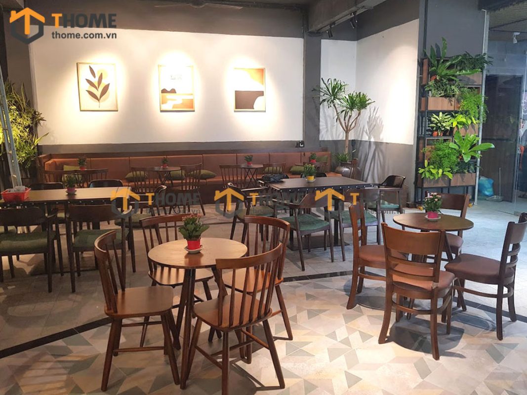 Hình ảnh thi công gỗ sồi tự nhiên quán cafe YUSU Nguyễn Tri Phương TTTC-01CF