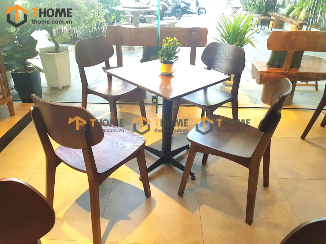 Hình ảnh thi công gỗ sồi tự nhiên quán cafe YUSU Nguyễn Tri Phương TTTC-01CF