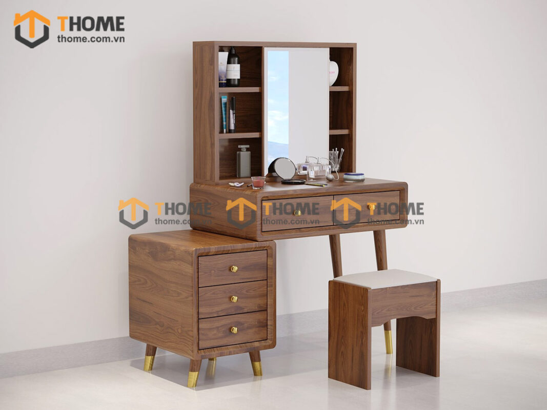 Bàn trang điểm gỗ sồi tự nhiên Citizen BTD-08SN
