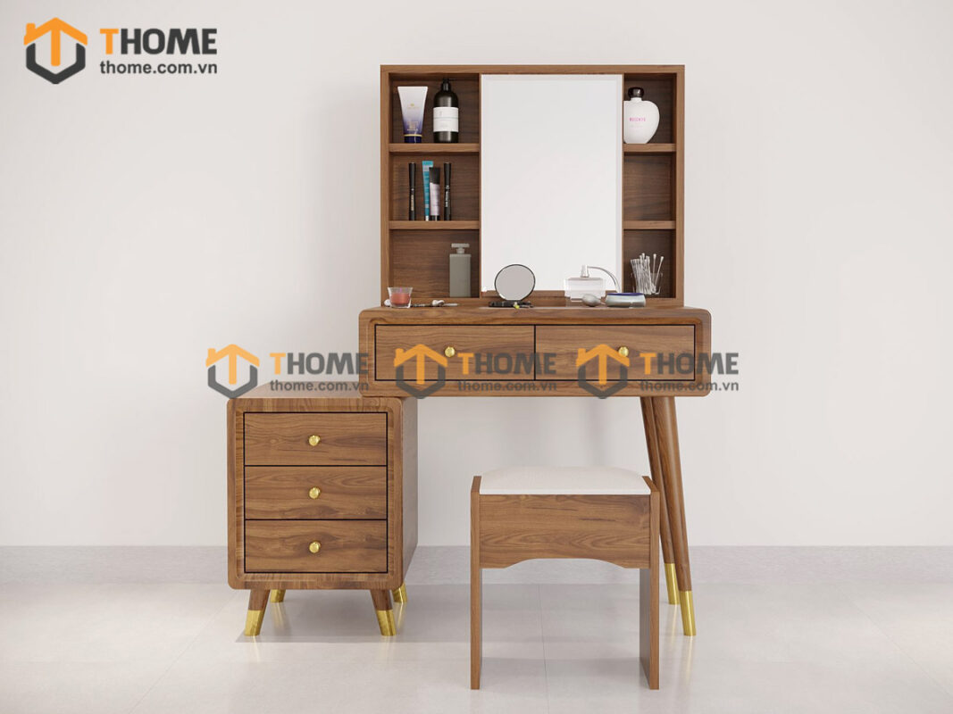 Bàn trang điểm gỗ sồi tự nhiên Citizen BTD-08SN