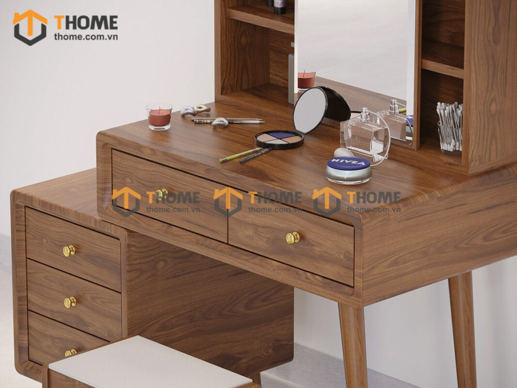Bàn trang điểm gỗ sồi tự nhiên Citizen BTD-08SN