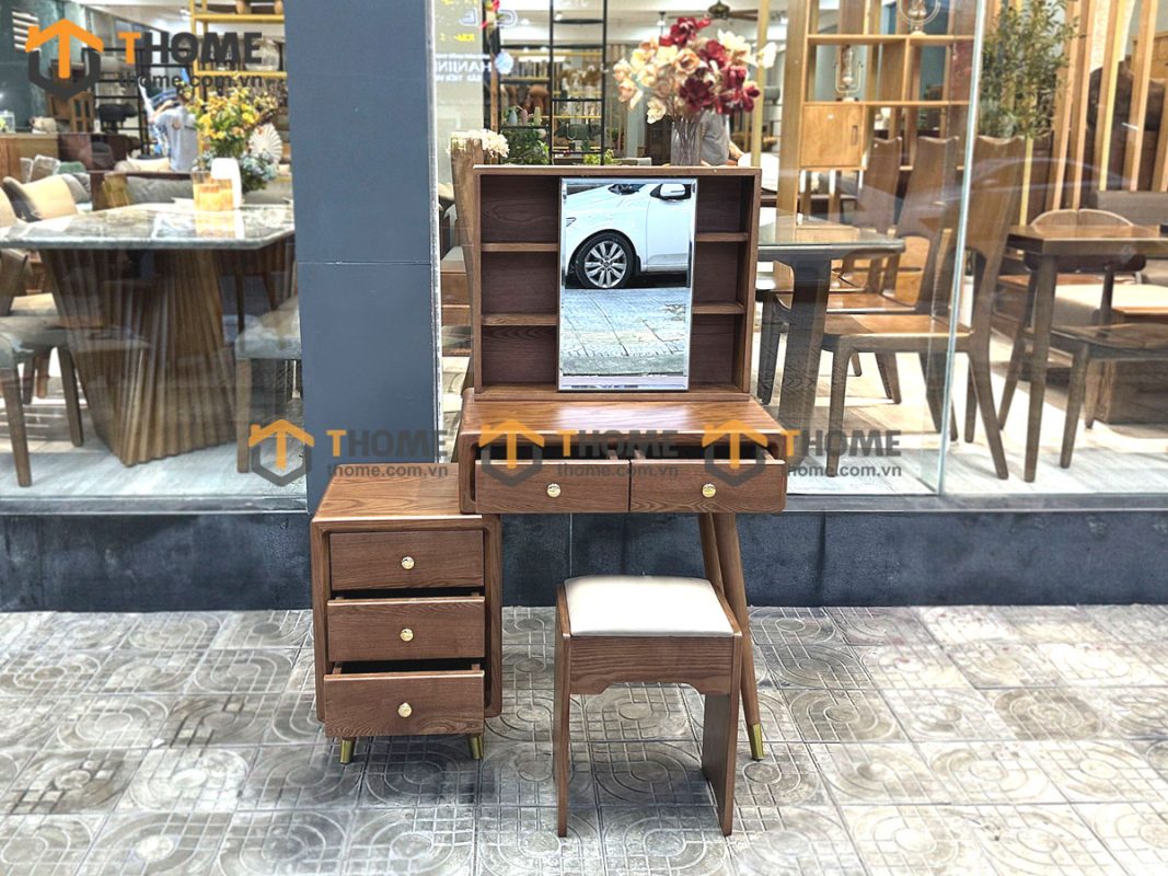 Bàn trang điểm gỗ sồi tự nhiên Citizen BTD-08SN