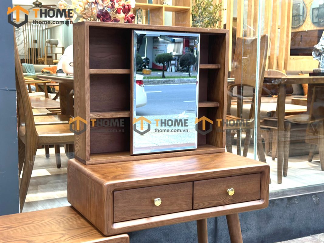 Bàn trang điểm gỗ sồi tự nhiên Citizen BTD-08SN