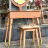 Bàn trang điểm gỗ sồi tự nhiên Titan BTD-07SN