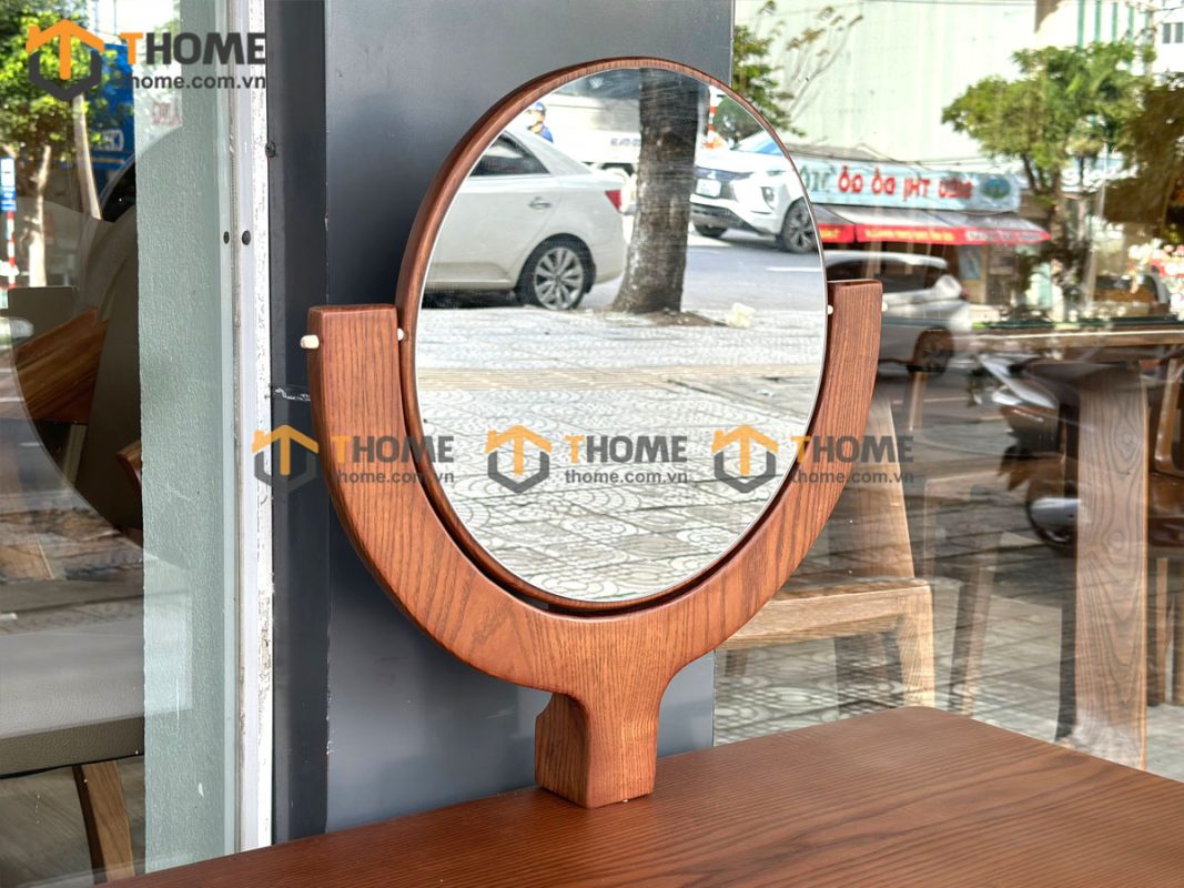 Bàn trang điểm gỗ sồi tự nhiên Titan BTD-07SN