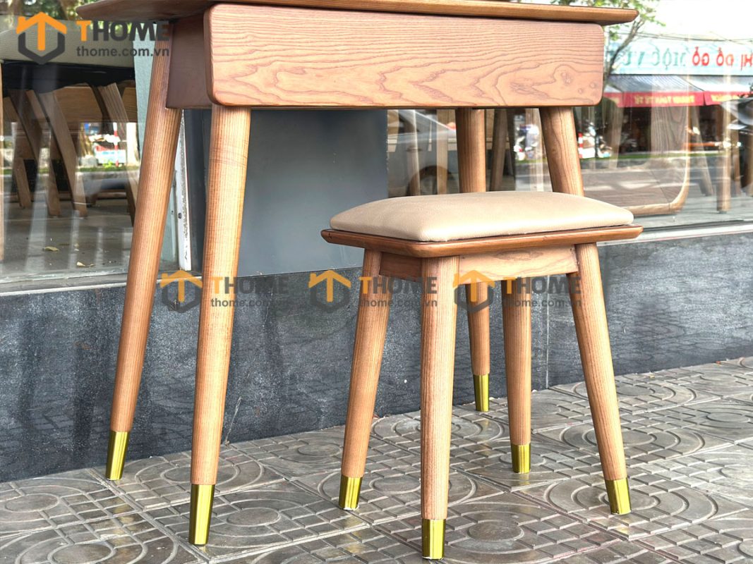 Bàn trang điểm gỗ sồi tự nhiên Titan BTD-07SN