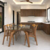 Thiết Kế Bộ Phòng Ăn Gỗ Sồi Tự Nhiên Số 02 Chân Nhện TKPA-02SN