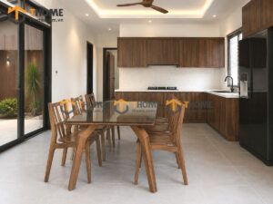 Thiết Kế Bộ Phòng Ăn Gỗ Sồi Tự Nhiên Số 02 Chân Nhện TKPA-02SN