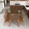 Thiết Kế Bộ Phòng Ăn Gỗ Sồi Tự Nhiên Số 02 Chân Nhện TKPA-02SN