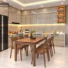 Thiết Kế Bộ Phòng Ăn Số 03 Cánh Acrylic TKPA-03SN
