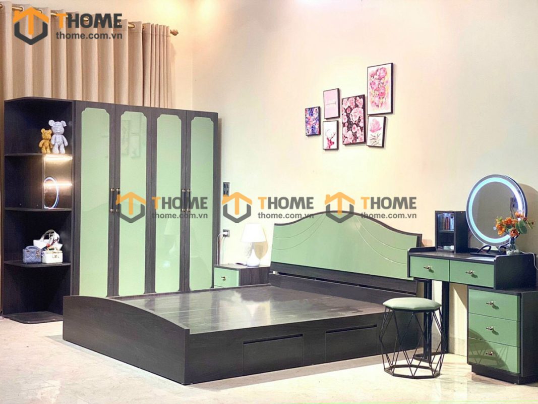 Hình ảnh thi công gỗ công nghiệp Combo bộ phòng ngủ 02 TTTC-02CN