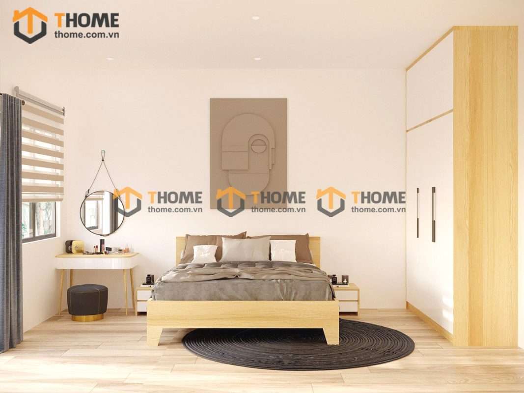 Hình ảnh thi công gỗ công nghiệp nhà chú Quang Chính Hữu TTTC-03CN