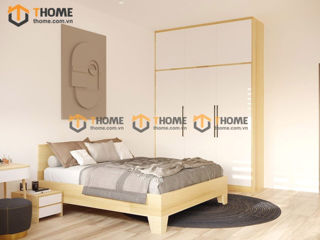 Hình ảnh thi công gỗ công nghiệp nhà chú Quang Chính Hữu TTTC-03CN