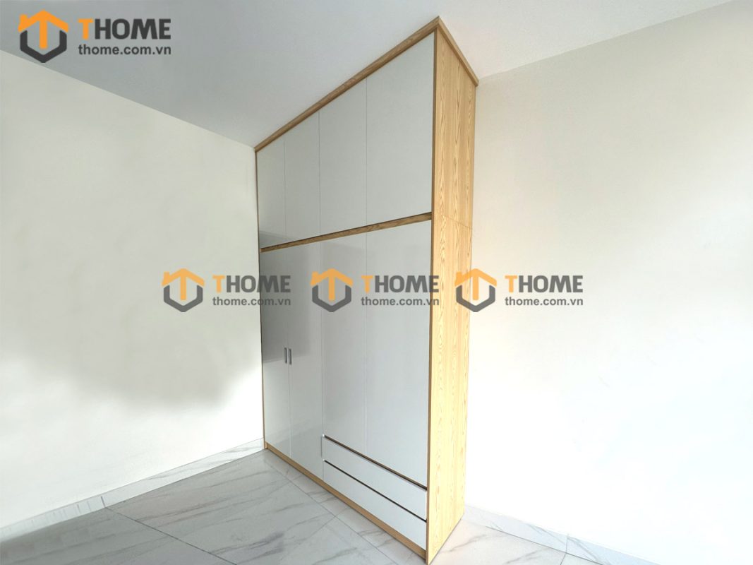 Hình ảnh thi công gỗ công nghiệp nhà chú Quang Chính Hữu TTTC-03CN