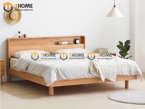 Giường ngủ gỗ sồi tự nhiên Mango màu tự nhiên GN-15SN