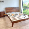 Giường Ngủ Gỗ Sồi Tự Nhiên Nate Màu Óc Chó GN-18SN