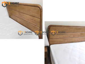 Giường ngủ Nate gỗ sồi tự nhiên màu tự nhiên GN-17SN
