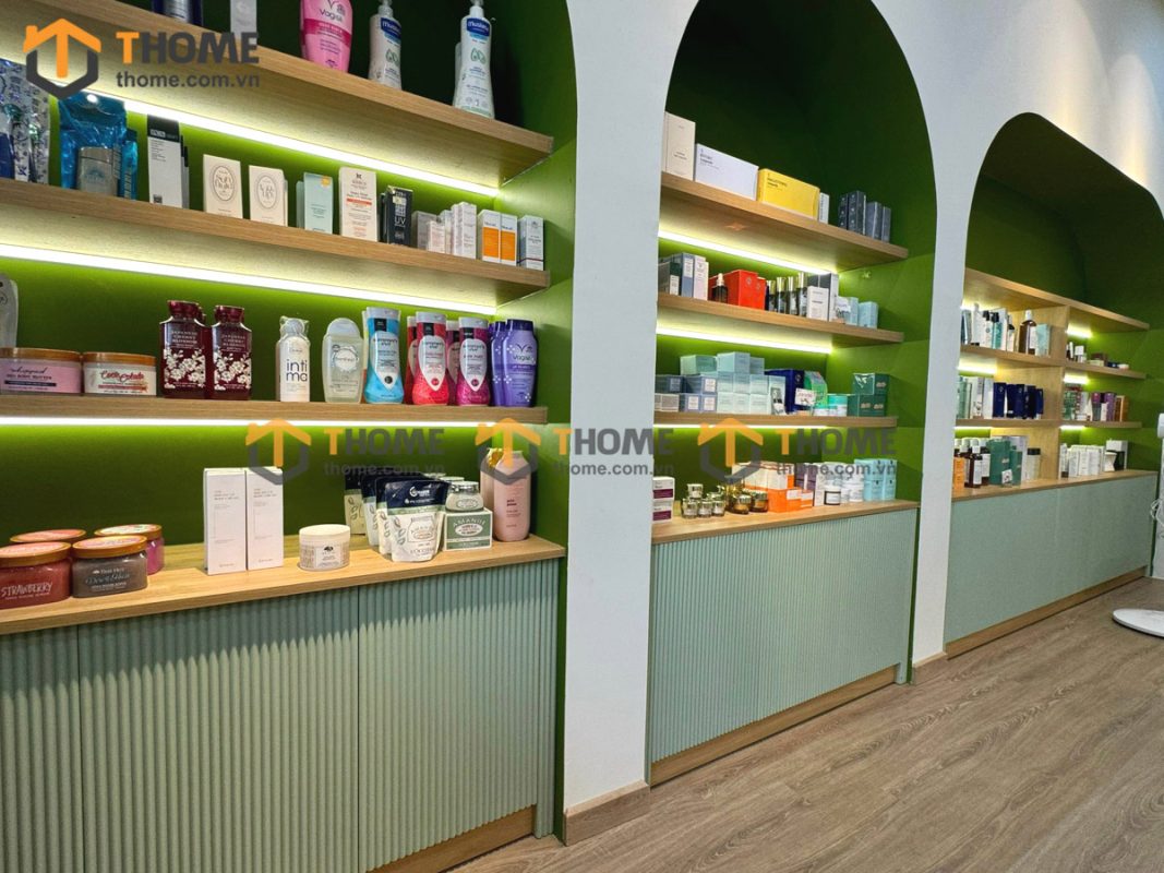 Hình ảnh thi công showroom mỹ phẩm Linh Lan Store Lê Lai TTTC-03SHOWROOM