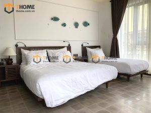 Hình ảnh thi công gỗ sồi tự nhiên khách sạn LA AN Hội An TTTC-01KS