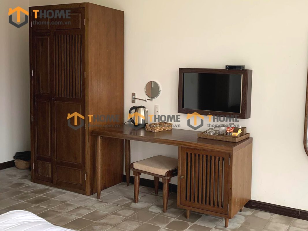Hình ảnh thi công gỗ sồi tự nhiên khách sạn LA AN Hội An TTTC-01KS