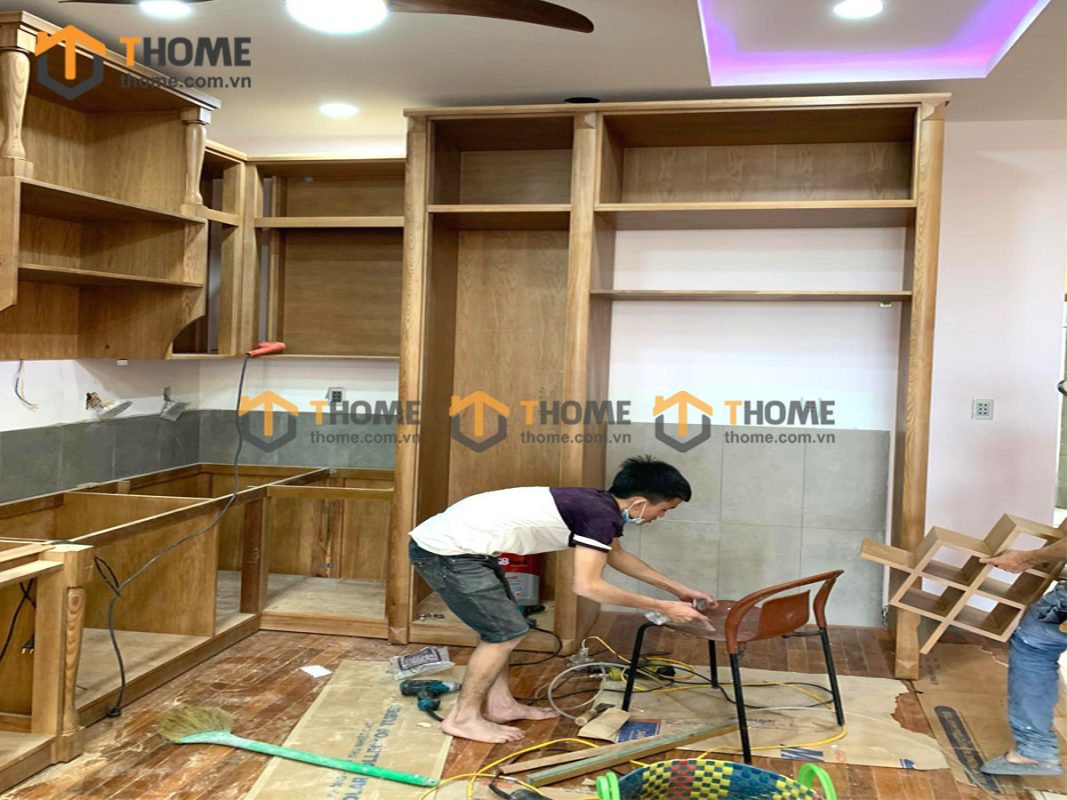 Hình ảnh thi công nhà anh Hoan Hòa Xuân TTTC-16SN