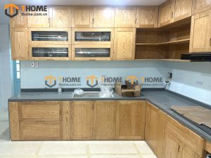 Hình ảnh thi công gỗ sồi tự nhiên nhà anh Huy Trần Nhân Tông TTTC-22SN