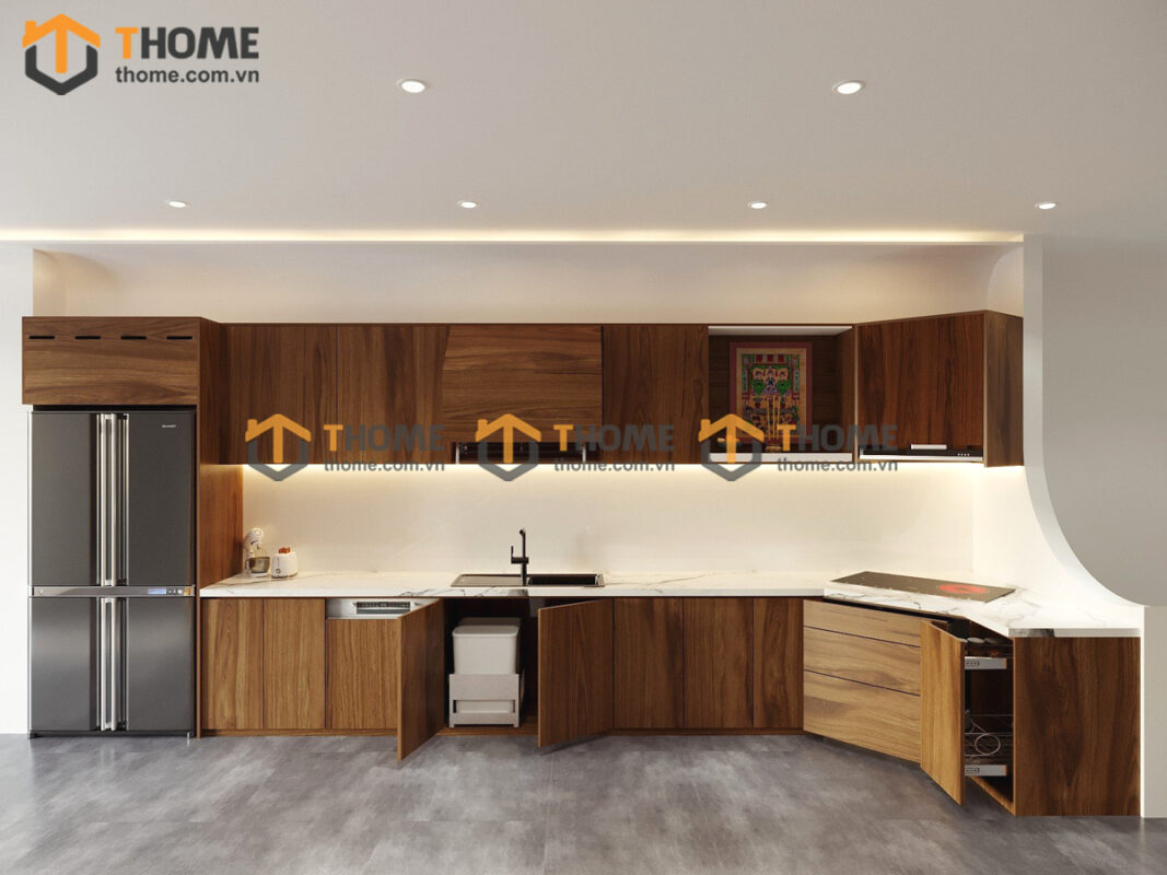 Hình Ảnh Thi Công Gỗ Sồi Tự Nhiên Nhà Anh Xù Nguyễn Thái Bình TTTC-03SN