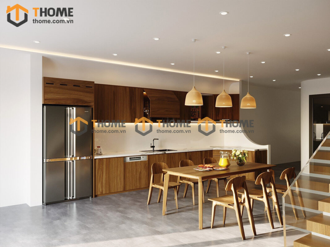 Hình Ảnh Thi Công Gỗ Sồi Tự Nhiên Nhà Anh Xù Nguyễn Thái Bình TTTC-03SN