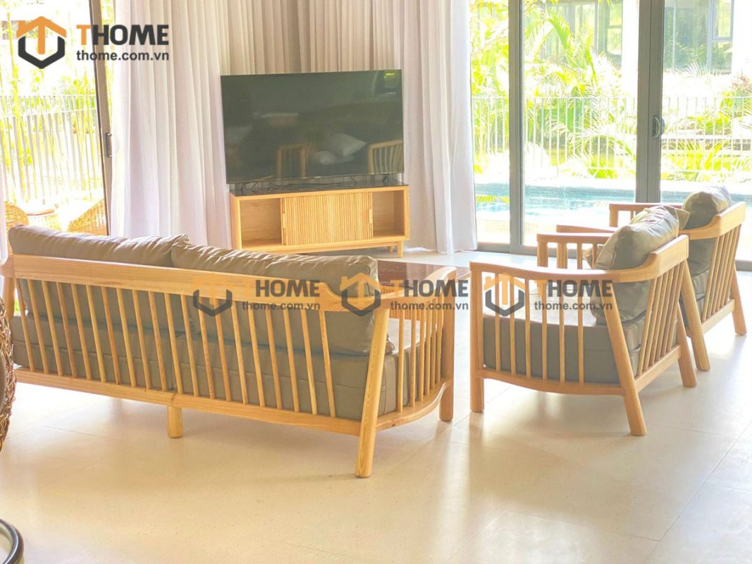 Hình ảnh thi công gỗ sồi tự nhiên nhà anh Tuấn Casamia Hội An TTTC-17SN