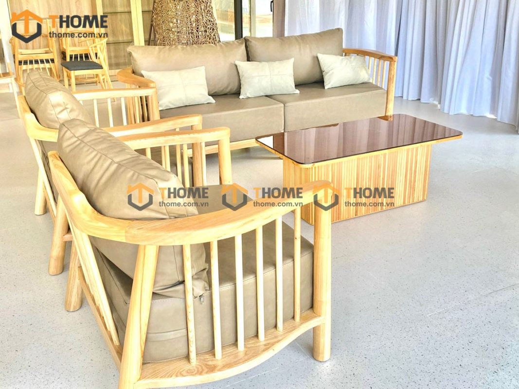 Hình ảnh thi công gỗ sồi tự nhiên nhà anh Tuấn Casamia Hội An TTTC-17SN