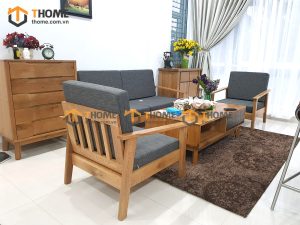 Hình ảnh thi công gỗ sồi tự nhiên nhà chị Hoa Trần Bạch Đằng TTTC-01SM