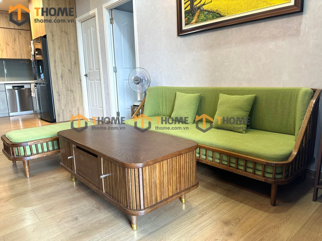 Hình ảnh thi công gỗ sồi tự nhiên nhà chị Khanh Monarchy TTTC-25SN