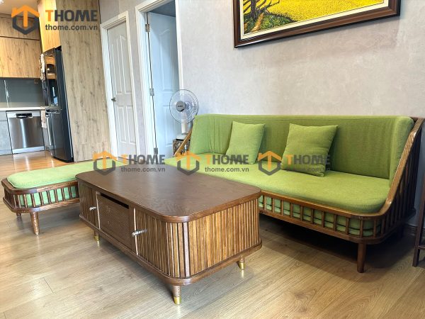 Hình ảnh thi công gỗ sồi tự nhiên nhà chị Khanh Monarchy TTTC-25SN