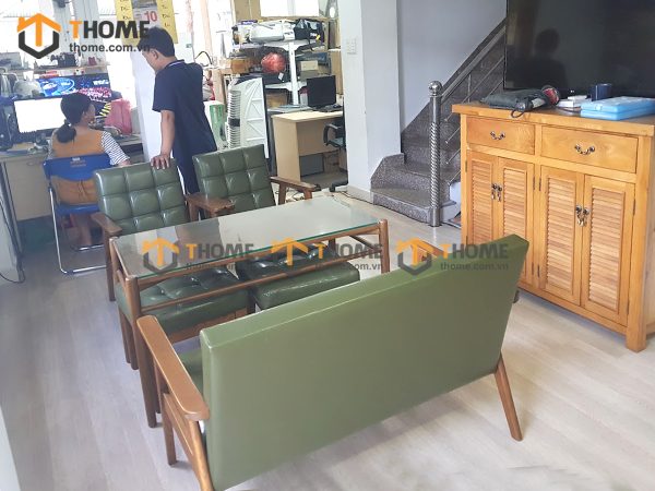 Hình ảnh thi công gỗ sồi nhà anh Trung Duy Tân TTTC-21SM