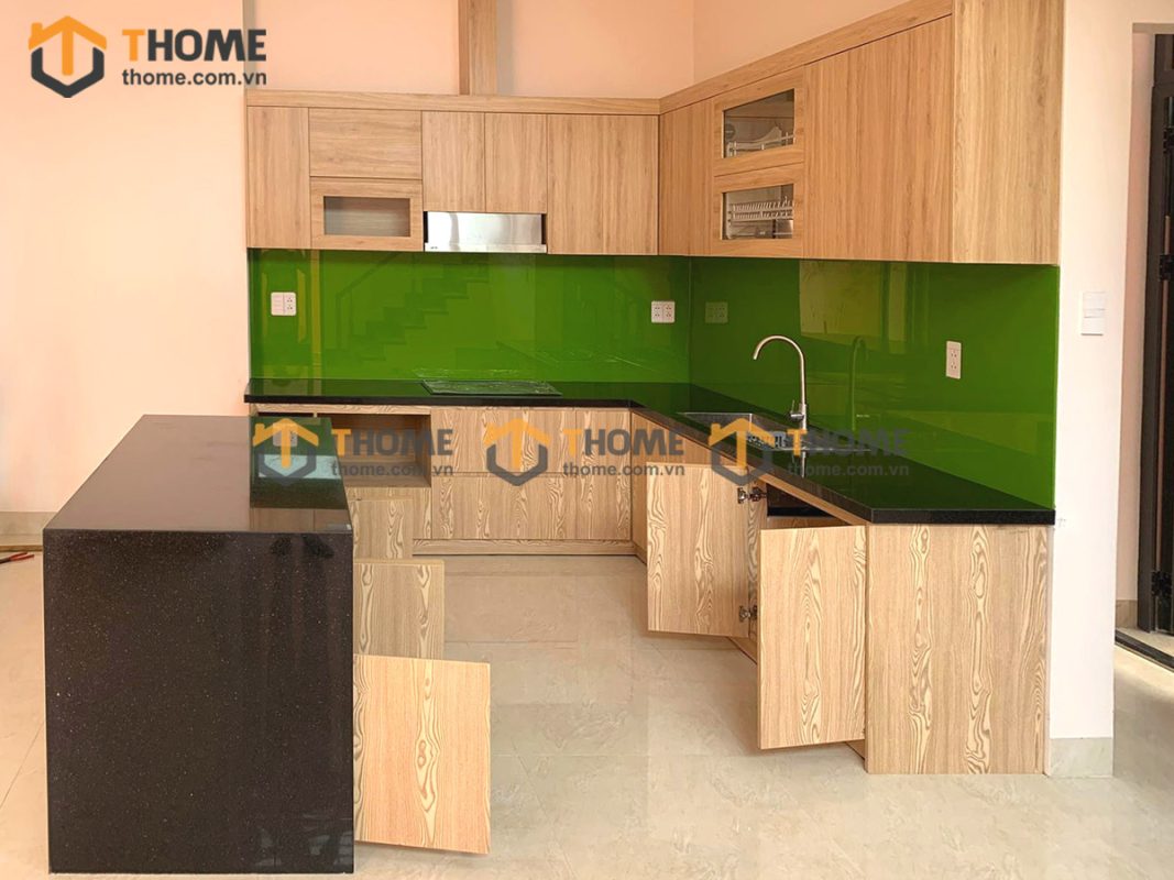 Hình ảnh thi công gỗ công nghiệp nhà Cha Ông Ích Khiêm TTTC-04CN