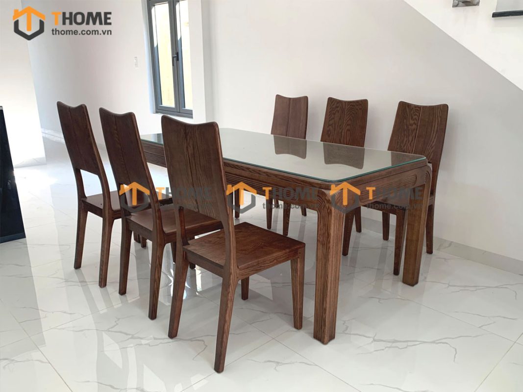 Hình ảnh thi công gỗ sồi tự nhiên nhà chị Ngân Thanh Quýt Quảng Nam TTTC-12SN