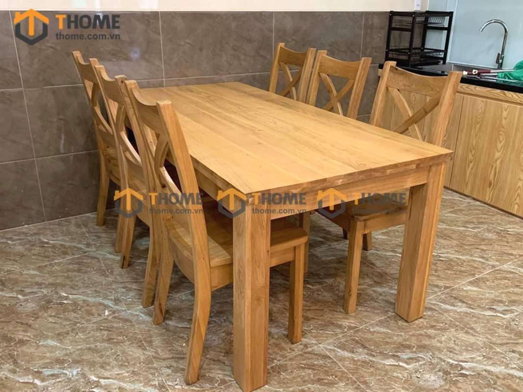 Hình ảnh thi công gỗ sồi tự nhiên nhà chú Thương Điện Biên Phủ TTTC-16SM