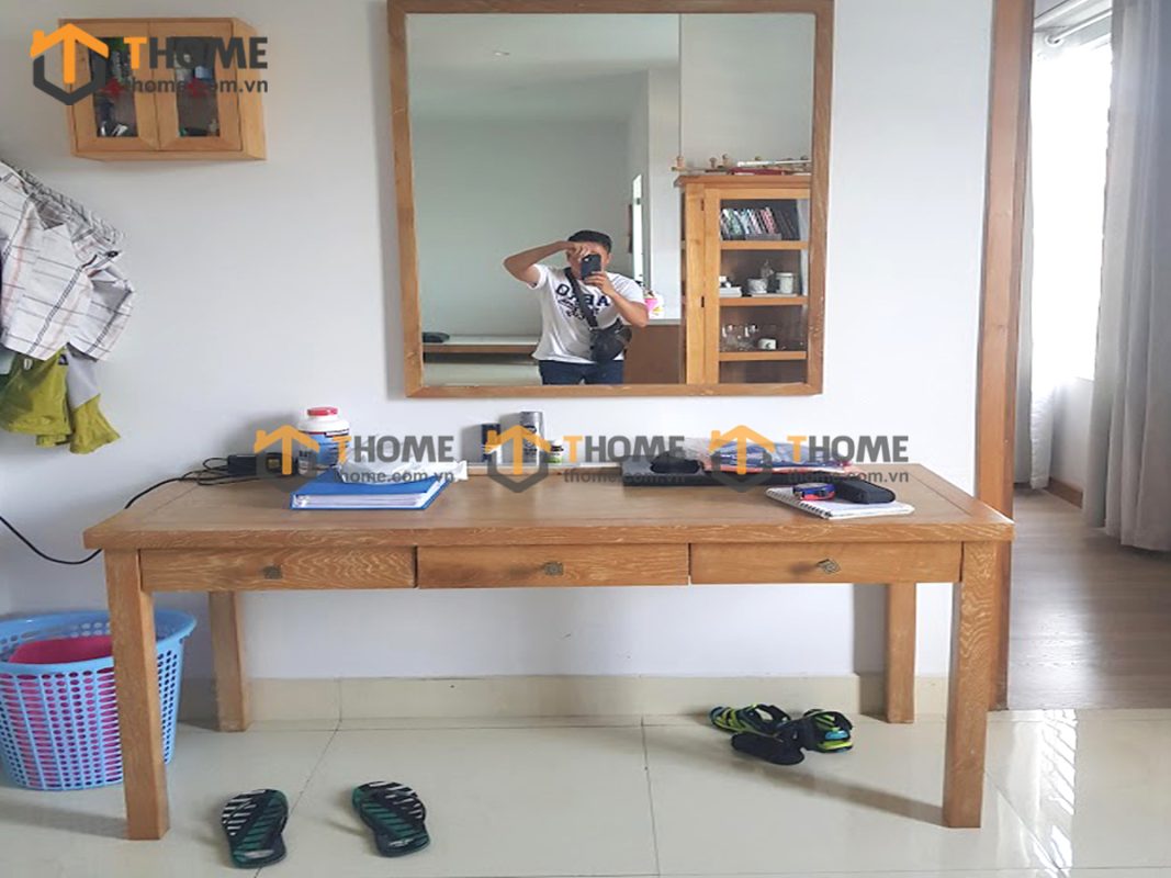 Hình ảnh thi công gỗ sồi nhà anh Trung Duy Tân TTTC-21SM
