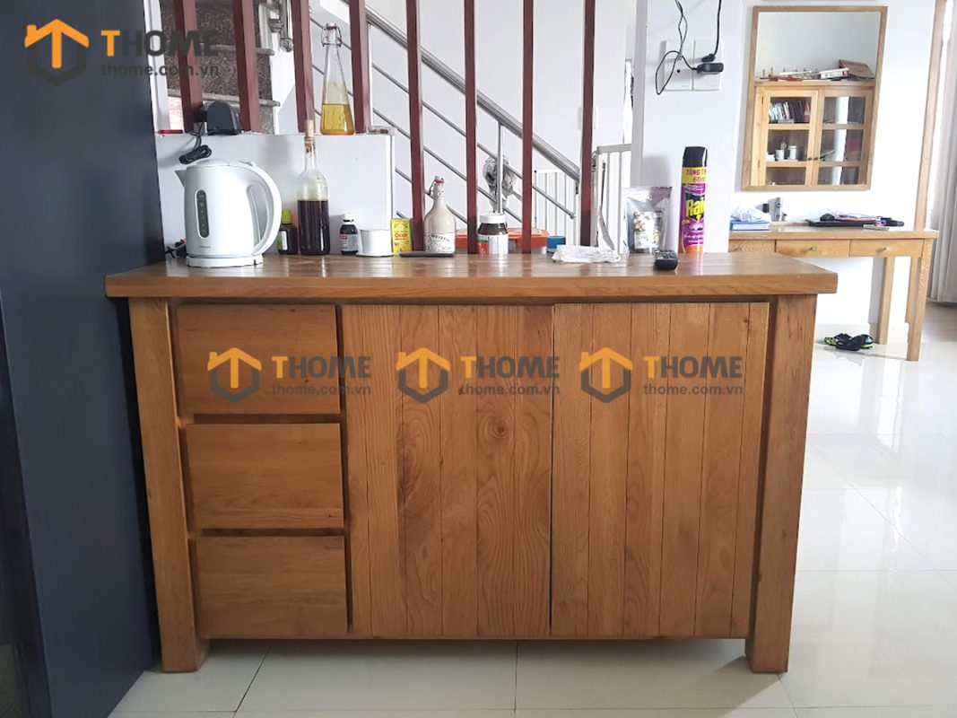 Hình ảnh thi công gỗ sồi nhà anh Trung Duy Tân TTTC-21SM