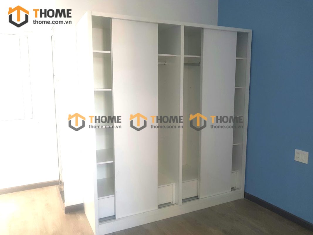 Hình ảnh thi công gỗ sồi tự nhiên chị Vân Dũng Sỹ Thanh Khê TTTC-06CN