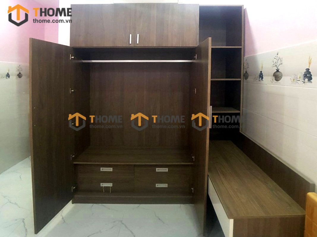 Hình ảnh thi công gỗ công nghiệp nhà chị Sương Phùng Tá Chu TTTC-05CN