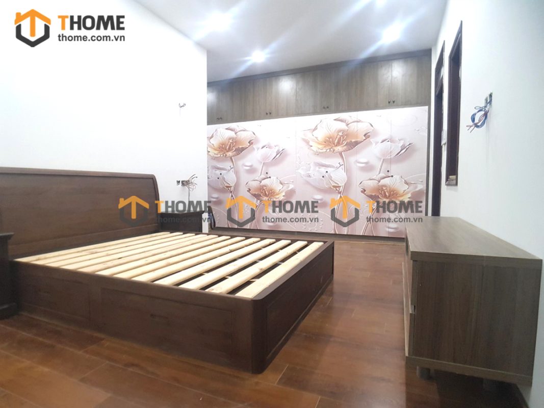 Hình ảnh thi công gỗ sồi tự nhiên Thầy chùa Thái Thị Bôi TTTC-11SM