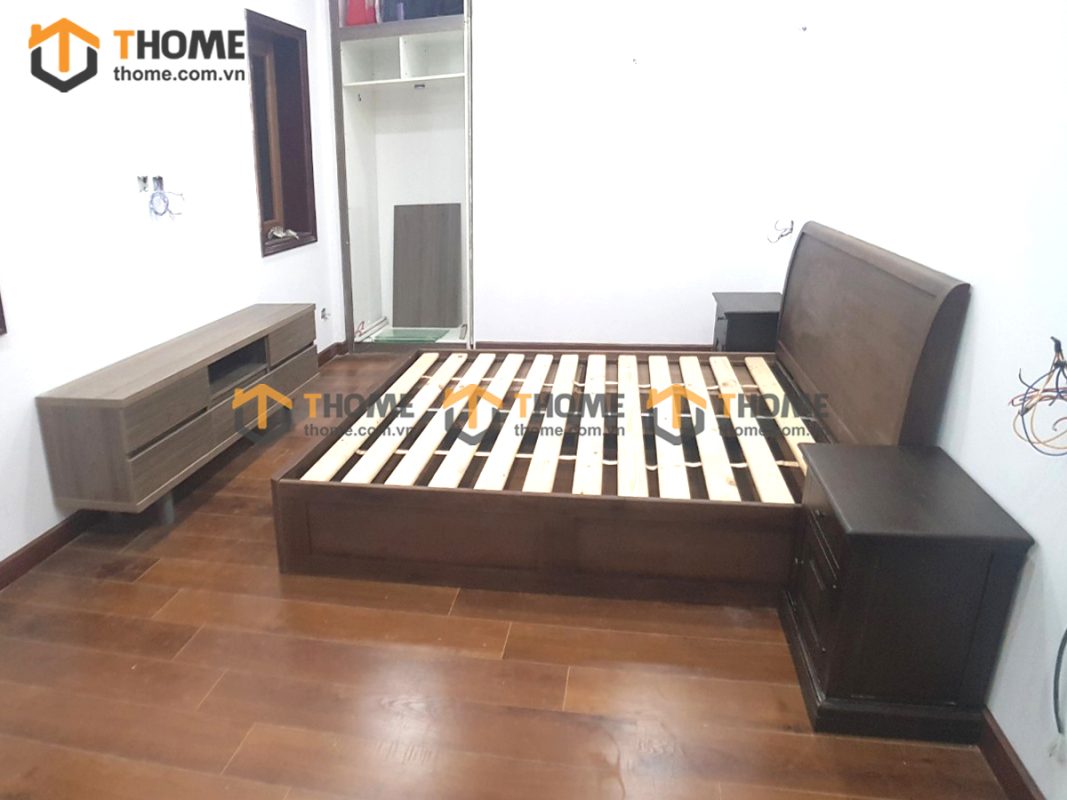 Hình ảnh thi công gỗ sồi tự nhiên Thầy chùa Thái Thị Bôi TTTC-11SM