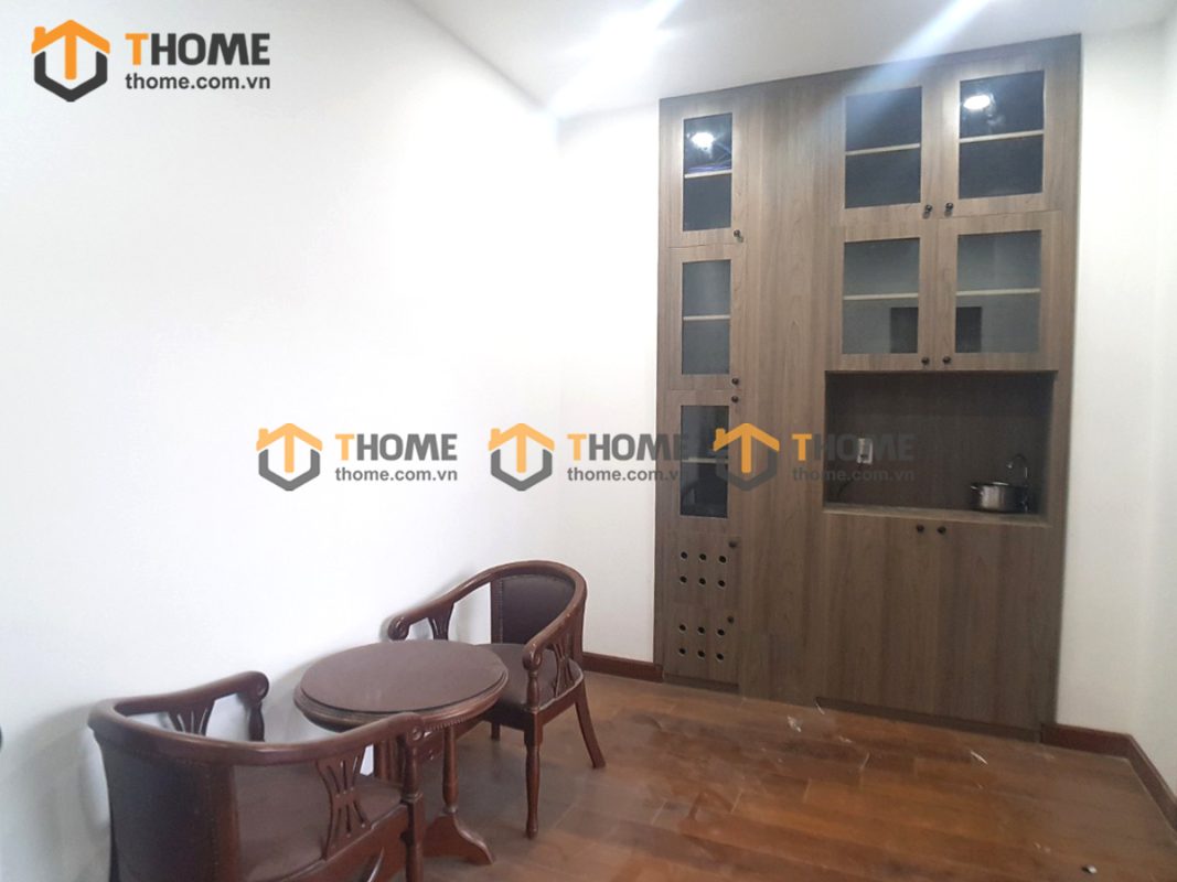 Hình ảnh thi công gỗ sồi tự nhiên Thầy chùa Thái Thị Bôi TTTC-11SM
