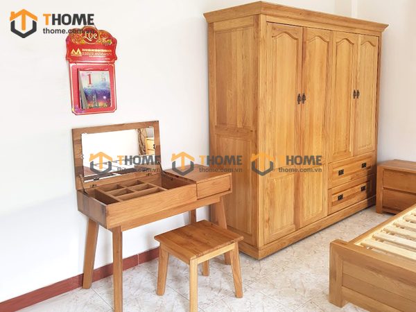 Hình ảnh thi công gỗ sồi tự nhiên nhà anh Hải Nguyễn Văn Linh TTTC-07SM