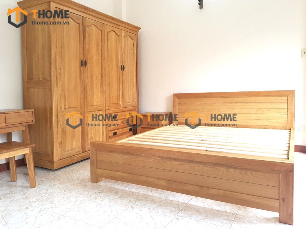 Hình ảnh thi công gỗ sồi tự nhiên nhà anh Hải Nguyễn Văn Linh TTTC-07SM