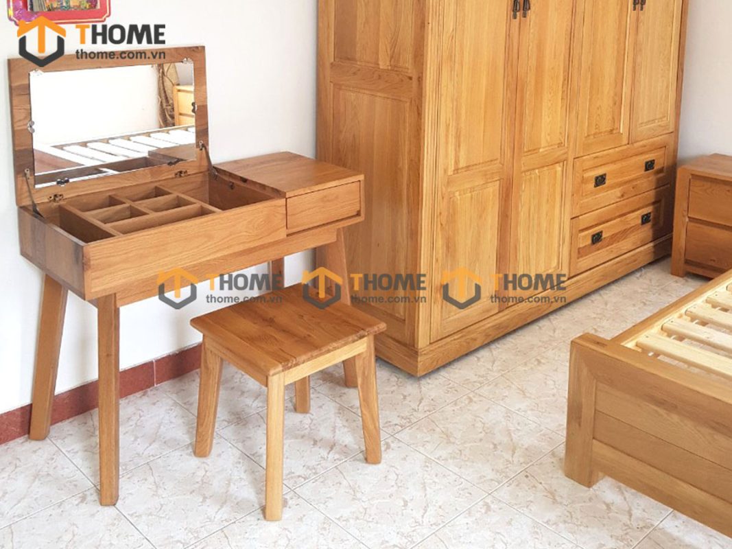 Hình ảnh thi công gỗ sồi tự nhiên nhà anh Hải Nguyễn Văn Linh TTTC-07SM
