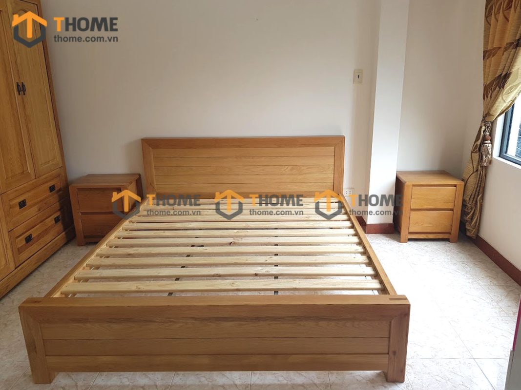 Hình ảnh thi công gỗ sồi tự nhiên nhà anh Hải Nguyễn Văn Linh TTTC-07SM